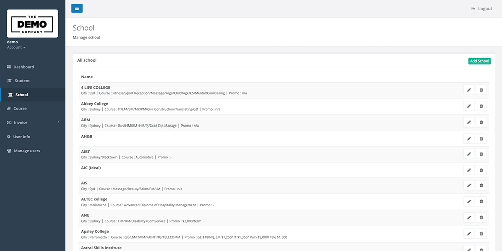 ภาพตัวอย่างสถานศึกษา